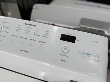 Second hand Simpson 10kg Top Load Washing Machine – Model SWT1042A - Second Hand Appliances Geebung